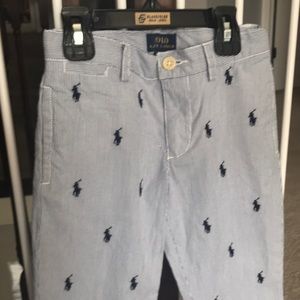 Polo size 4T cotton pinstripes